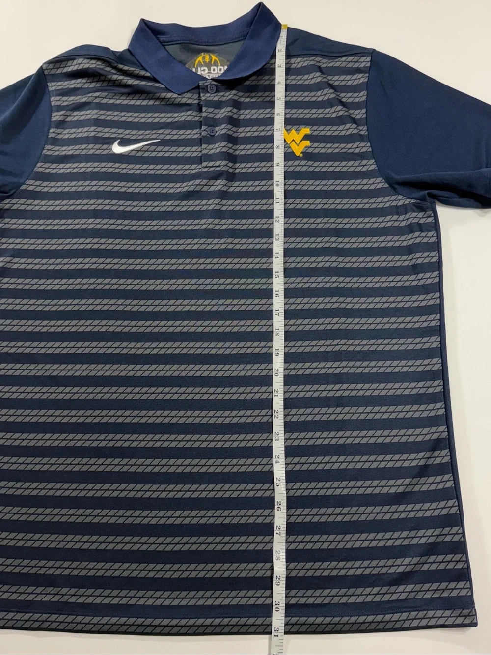 NWT Nike West Virginia Mountaineers Coaches Victory Dri-FIT 1100 Club Polo L WVU